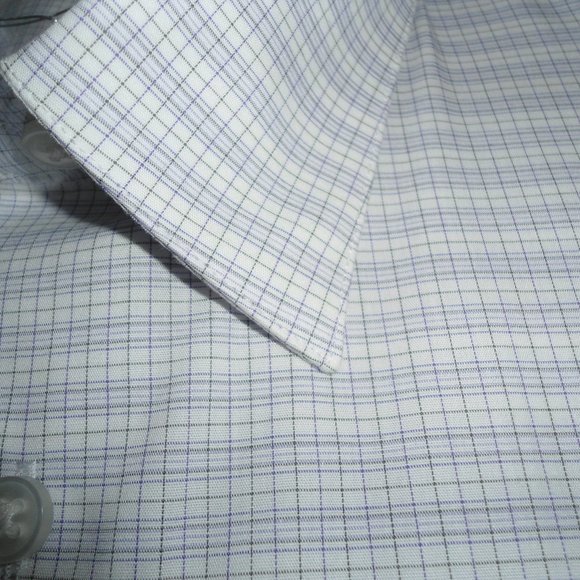CALVIN KLEIN PURPLE MULTI-STRIPE DRESS SHIRT - Picture 4 of 6